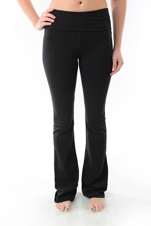 Clearance black bootleg yoga pants