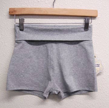Basic Solid Foldover Waist Yoga Shorts-Wholesale 7Pcs Prepack